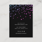 Modern Chic Einfache Schmuckstücke Ohrring-Anzeige Visitenkarte (Rückseite)