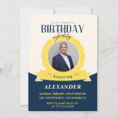 Modern Chic Einladung zum 63. Geburtstag (Vorderseite)