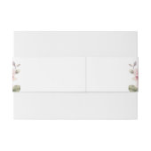 Modern Chic Elegant Romantic Pink Rose Wedding Einladungsbanderole (Rückseitenbeispiel)