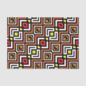 Modern chic Ethnic Mosaic Geometric Muster Seidenpapier (Vorderseite)