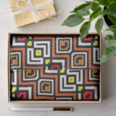 Modern chic Ethnic Mosaic Geometric Muster Seidenpapier (Geschenk)
