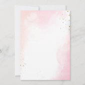 Modern Chic Floral Save the Date Einladung (Rückseite)