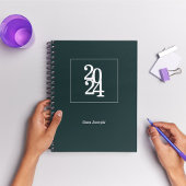 Modern Chic Forest Green Monatlich wöchentlich Planer