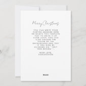 Modern Chic Foto Magazine Cover Weihnachten (Rückseite)