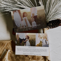Modern Chic Foto Overlay Familiennachrichten Weihn