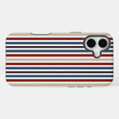 Modern Chic Gestreift iPhone Hülle (Rückseite (Horizontal))