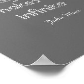 Modern chic inspirierendes Muir Zitat-Poster Poster (Ecke)