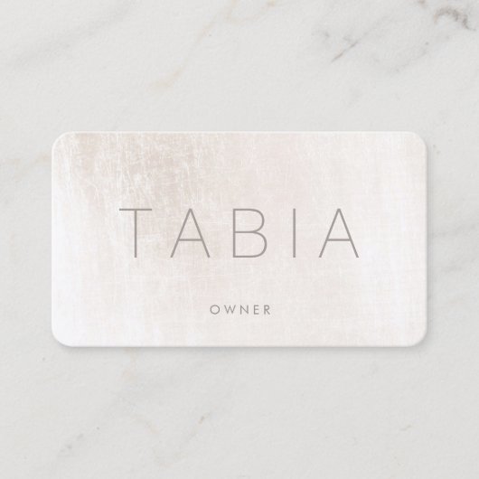 Modern Chic Ivory Marble Visitenkarte (Vorderseite)