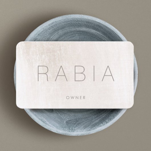 Modern Chic Ivory Marble Visitenkarte