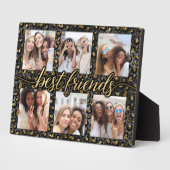 Modern Chic Leopard Best Friends Foto Collage Fotoplatte (Seite)