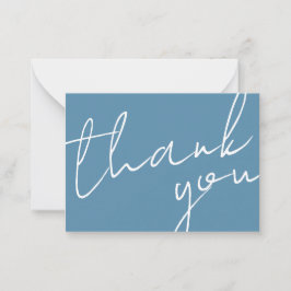 Modern Chic Navy Blue Calligraphy Script Wedding  Mitteilungskarte