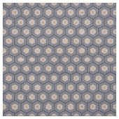 Modern Chic Navy Blue Gold Hexagon Geometric Stoff (Muster)