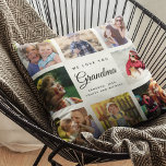 Modern Chic Oma Keepake Familie Foto Collage Kissen<br><div class="desc">Ein wunderschönes,  modernes Geschenk für Ihre Großmutter: Ein trendiges Foto-Collage-Kissen mit persönlicher Nachricht und Namen für diesen besonderen Sake voller jahrelanger Erinnerungen. Wir Liebe dich,  Oma!</div>