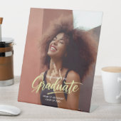 Modern Chic Photo Graduation Party  Sockelschild (In Situ)