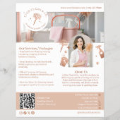Modern Chic Professional House Cleaning Marketing Flyer (Vorne)