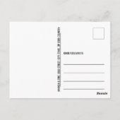 Modern Chic Red Poppy Minze Save the Date Aquamari Postkarte (Rückseite)