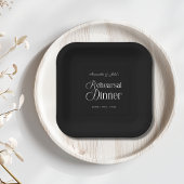 Modern Chic Rehearsal Dinner Pappteller
