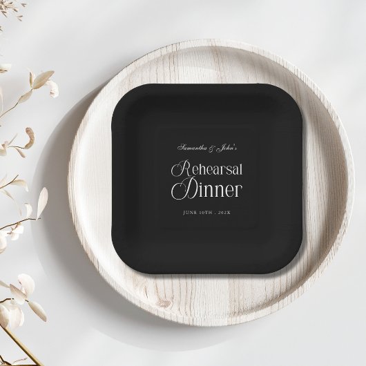  Modern Chic Rehearsal Dinner Pappteller