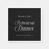  Modern Chic Rehearsal Dinner Serviette (Vorderseite)