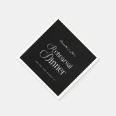  Modern Chic Rehearsal Dinner Serviette (Ecke)