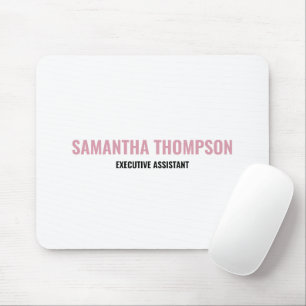 Modern Chic Rosa, Weiß & Schwarz Mousepad