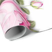 modern chic rot, rosa, floral geschenkpapier (Rolleneckpunkt)
