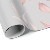 modern chic rot, rosa, floral geschenkpapier (Rolleneckpunkt)