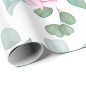 modern chic rot, rosa, floral geschenkpapier (Rolleneckpunkt)
