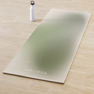 Modern Chic Sage Green Ombre Gradient Fitness  Yogamatte