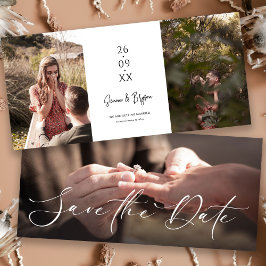 Modern-Chic-Save the Date-Fotokarte Dreifach Gefaltete Einladung