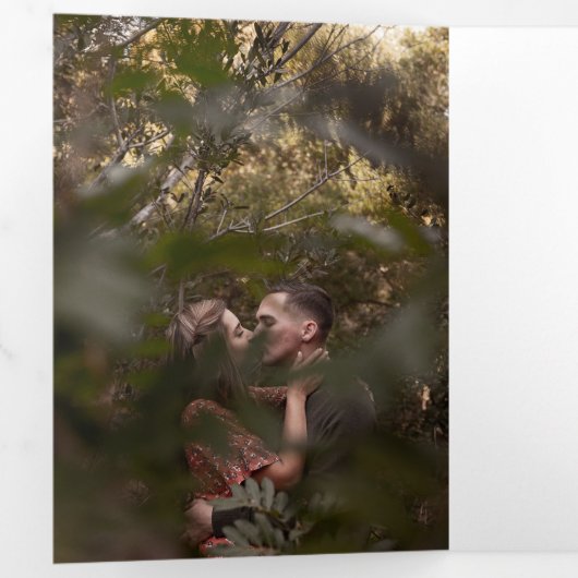 Modern-Chic-Save the Date-Fotokarte Dreifach Gefaltete Einladung (Innen Erste Seite)