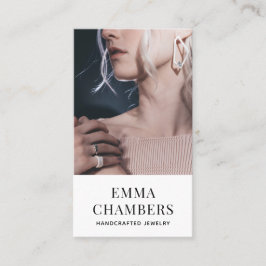 Modern Chic Schmuck Designer Business Card Visitenkarte