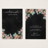 Modern Chic Schmuck Necklace Ohrring-Karte (Vorne & Hinten)