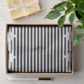 Modern Chic Schwarz-weiß Stripes Muster Geschenkar Seidenpapier (Geschenk)