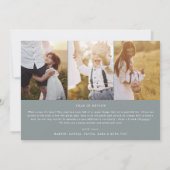 Modern Chic Seafoam Foto Collage Weihnachten News (Rückseite)