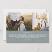 Modern Chic Seafoam Foto Weihnachten (Rückseite)