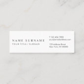 Modern Chic Sequin MidnightBlue Mini Business Card Visitenkarte (Rückseite)