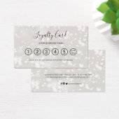 Modern Chic Shiny Loyalty Punch Card (Schreibtisch)