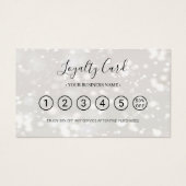 Modern Chic Shiny Loyalty Punch Card (Vorderseite)