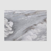 modern chic simple minimalist white grey marble seidenpapier (Vorderseite)