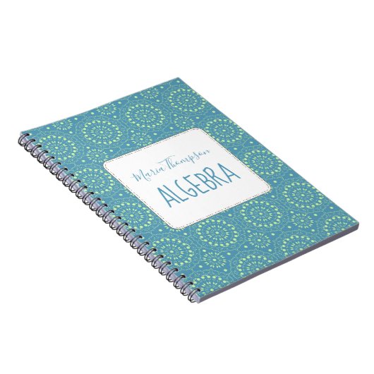 Modern Chic Simple Student Thema Grün Aquamarin Notizblock (Rechte Seite)