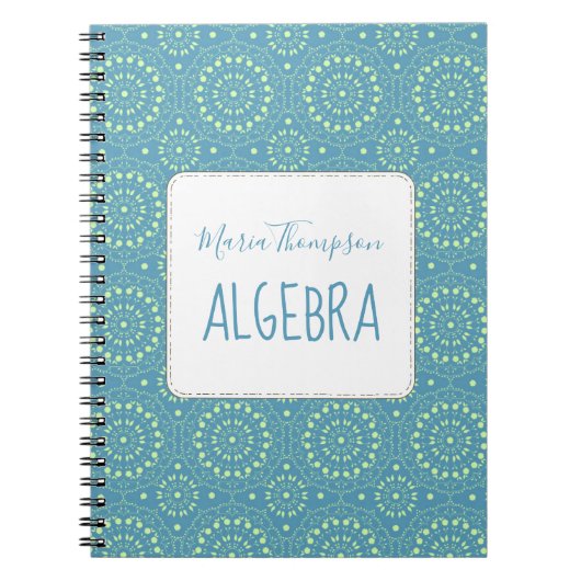 Modern Chic Simple Student Thema Grün Aquamarin Notizblock (Vorderseite)