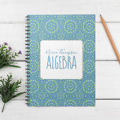 Modern Chic Simple Student Thema Grün Aquamarin Notizblock