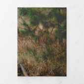 Modern Chic Statement Save the Date 3 Foto Dreifach Gefaltete Einladung (Cover)