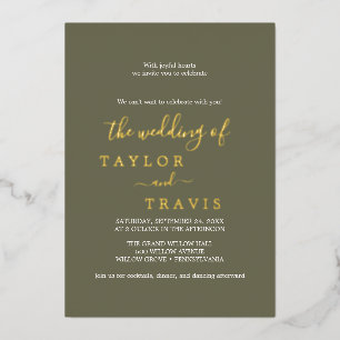 Modern Chic Terracotta Wedding Folieneinladung