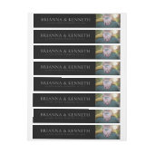 Modern Chic Typography Black Photo Save the Date (Bogen)