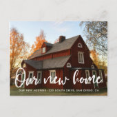 Modern chic typography Foto Bewegende Ankündigung Postkarte (Vorderseite)