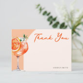 Modern Chic Vielen Dank, Aperol Spritz Danke (Stehend Vorderseite)