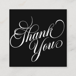 Modern Chic Vielen Dank für Ihr Business-Angebot   Quadratische Visitenkarte