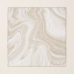 Modern chic white marble gold glitter schal<br><div class="desc">Moderner,  weißer Marmor-Glitzer-Schal</div>